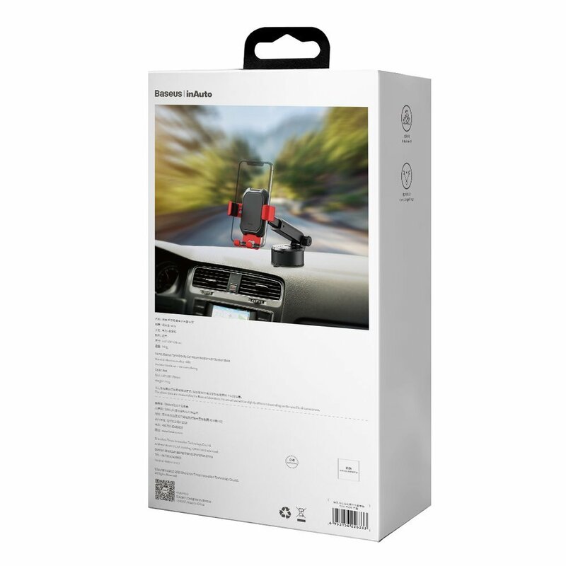 Suport Auto Telefon Baseus Tank Pentru Parbriz / Bord - SUYL-TK09 - Rosu