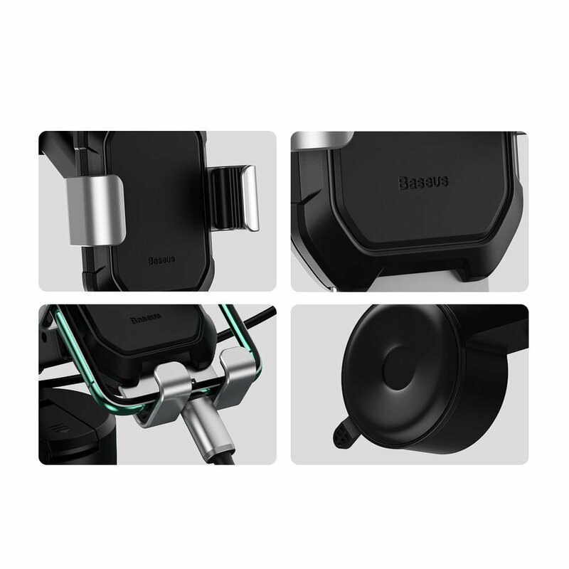 Suport Auto Telefon Baseus Tank Pentru Parbriz / Bord - SUYL-TK09 - Rosu