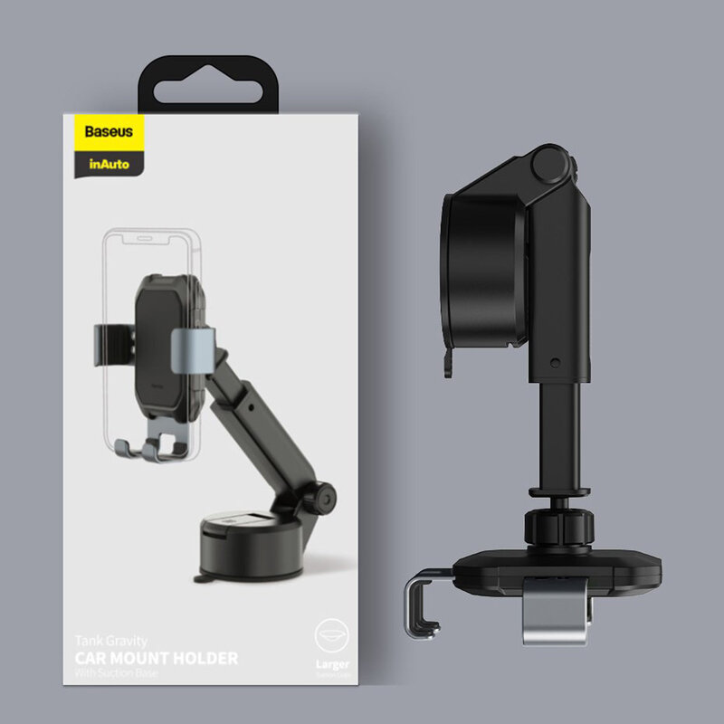 Suport Auto Telefon Baseus Tank Pentru Parbriz / Bord - SUYL-TK09 - Rosu