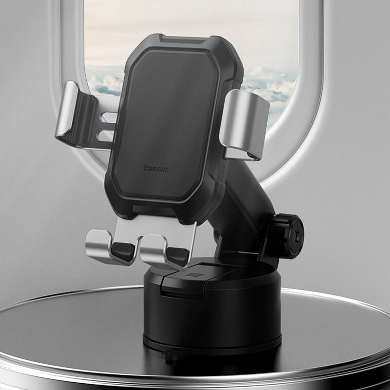 Suport Auto Telefon Baseus Tank Pentru Parbriz / Bord - SUYL-TK09 - Rosu