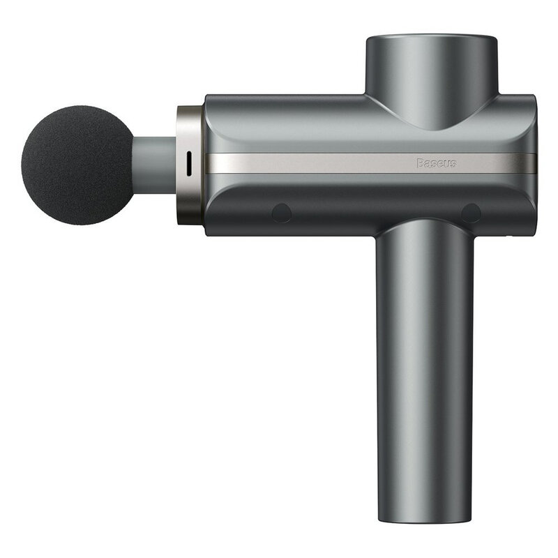 Aparat De Masaj Profesional Baseus Wireless Cu 4 Capete Interschimbabile - Gri