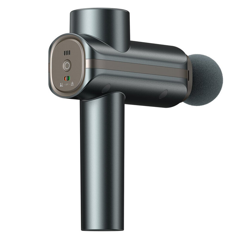 Aparat De Masaj Profesional Baseus Wireless Cu 4 Capete Interschimbabile - Gri