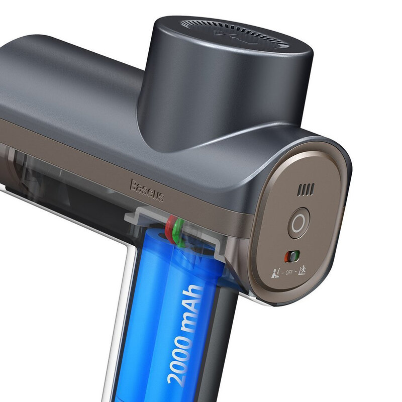 Aparat De Masaj Profesional Baseus Wireless Cu 4 Capete Interschimbabile - Gri