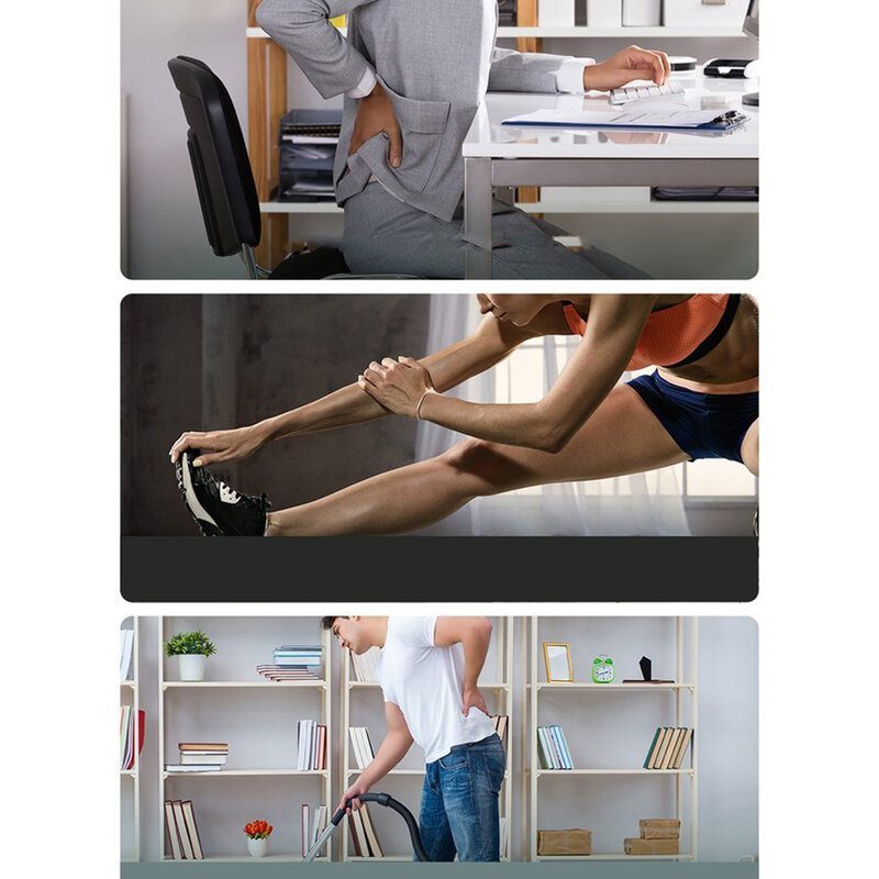 Aparat De Masaj Profesional Baseus Wireless Cu 4 Capete Interschimbabile - Gri