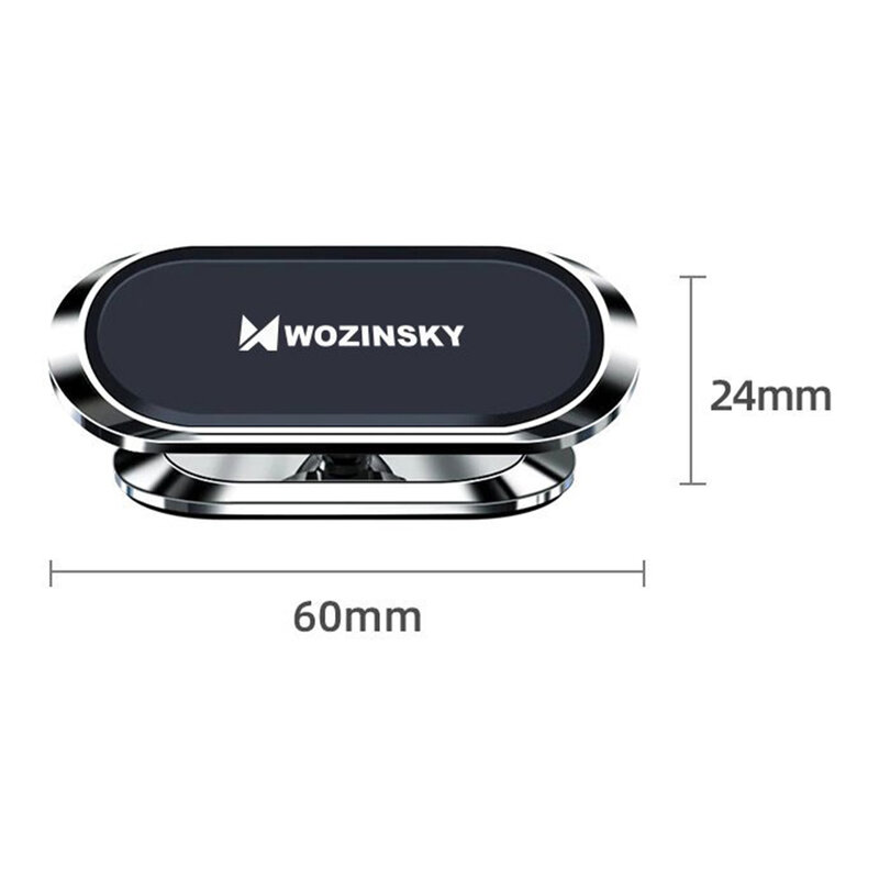 Suport Magnetic Universal Wozinsky Pentru Bord Auto 360° - WMH-06 - Negru