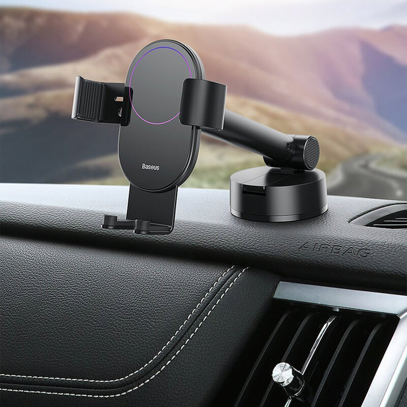 Suport Auto Telefon Baseus Simplism Pentru Parbriz / Bord - SUYL-JY0S - Argintiu