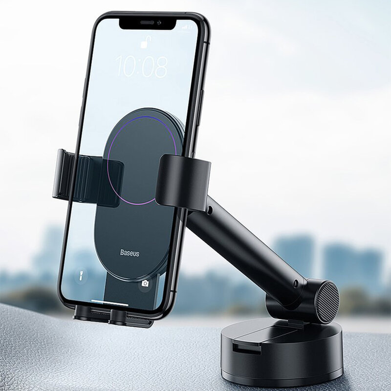 Suport Auto Telefon Baseus Simplism Pentru Parbriz / Bord - SUYL-JY0S - Argintiu