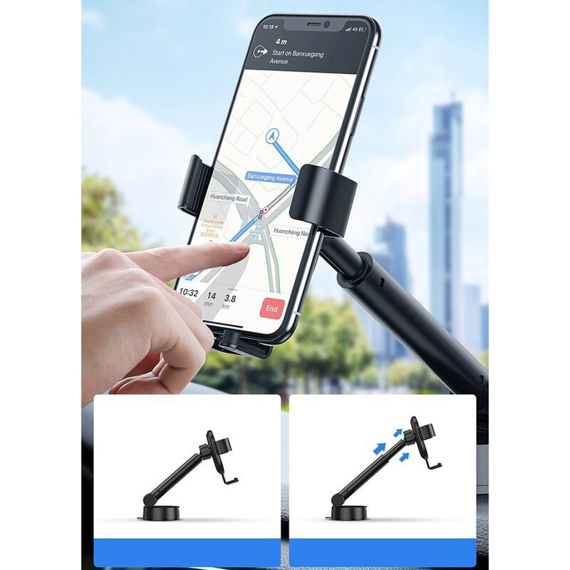 Suport Auto Telefon Baseus Simplism Pentru Parbriz / Bord - SUYL-JY09 - Rosu