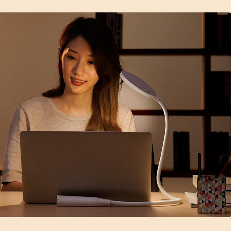 Veioza Birou Wireless Baseus Lampa LED Pentru Citit Cu Suport Reglabil - DGYR-02 - Alb