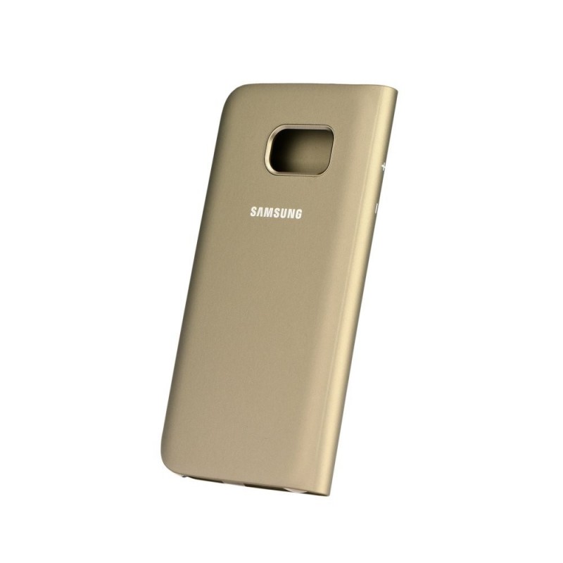 Husa Originala Samsung Galaxy S7 G930 Flip Wallet Auriu