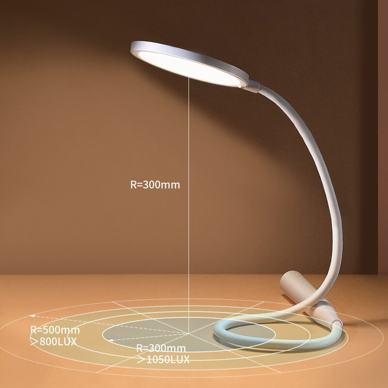 Veioza Birou Wireless Baseus Lampa LED Pentru Citit Cu Suport Reglabil - DGYR-02 - Alb