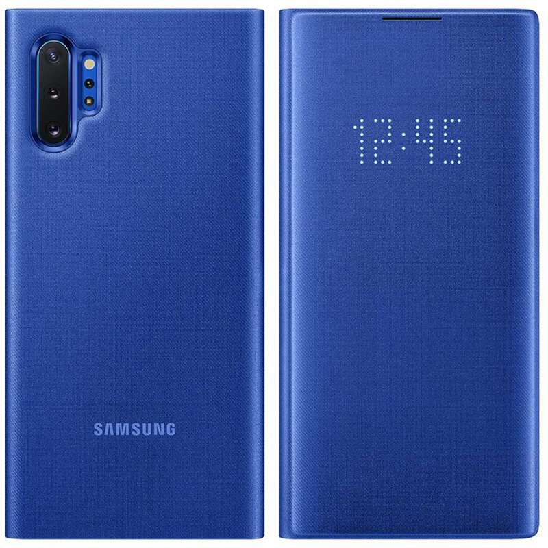 Husa Originala Samsung Galaxy Note 10 Plus 5G Led View Cover - Albastru