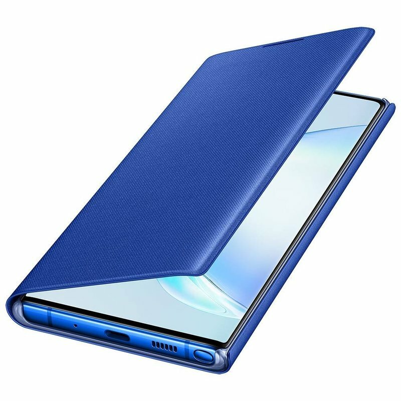 Husa Originala Samsung Galaxy Note 10 Plus 5G Led View Cover - Albastru