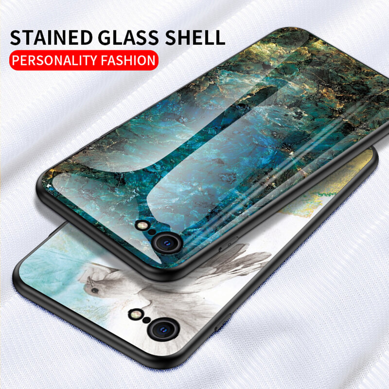 Husa iPhone 7 Color Glass Din Policarbonat Cu Acoperire Lucioasa - Model 3