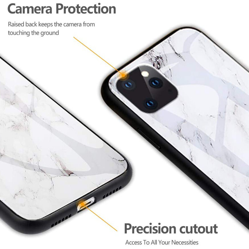 Husa iPhone 11 Pro Color Glass Din Policarbonat Cu Acoperire Lucioasa - Model 3
