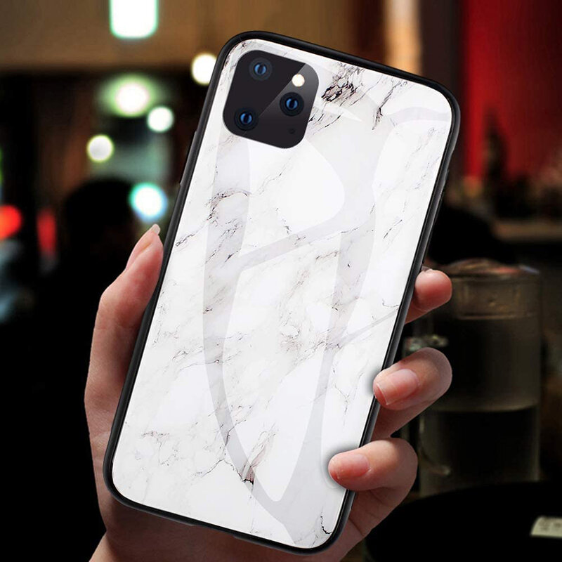 Husa iPhone 11 Pro Max Color Glass Din Policarbonat Cu Acoperire Lucioasa - Model 3