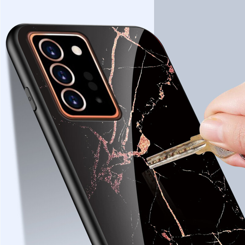 Husa Samsung Galaxy Note 20 Color Glass Din Policarbonat Cu Acoperire Lucioasa - Model 2