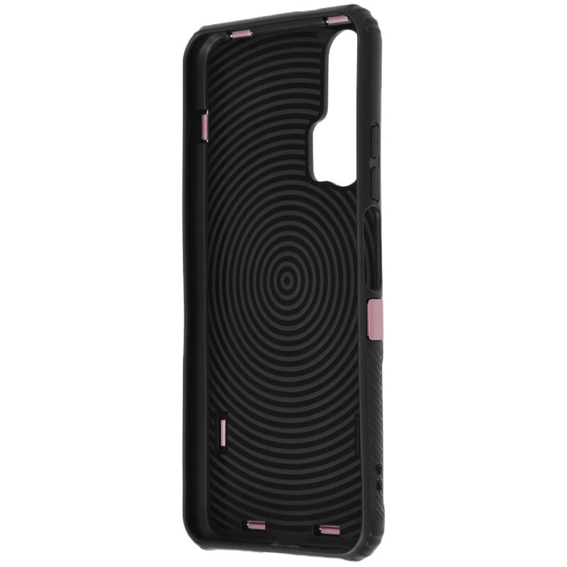 Husa Huawei Nova 5T Hybrid Cu Inel Suport Stand Magnetic - Roz