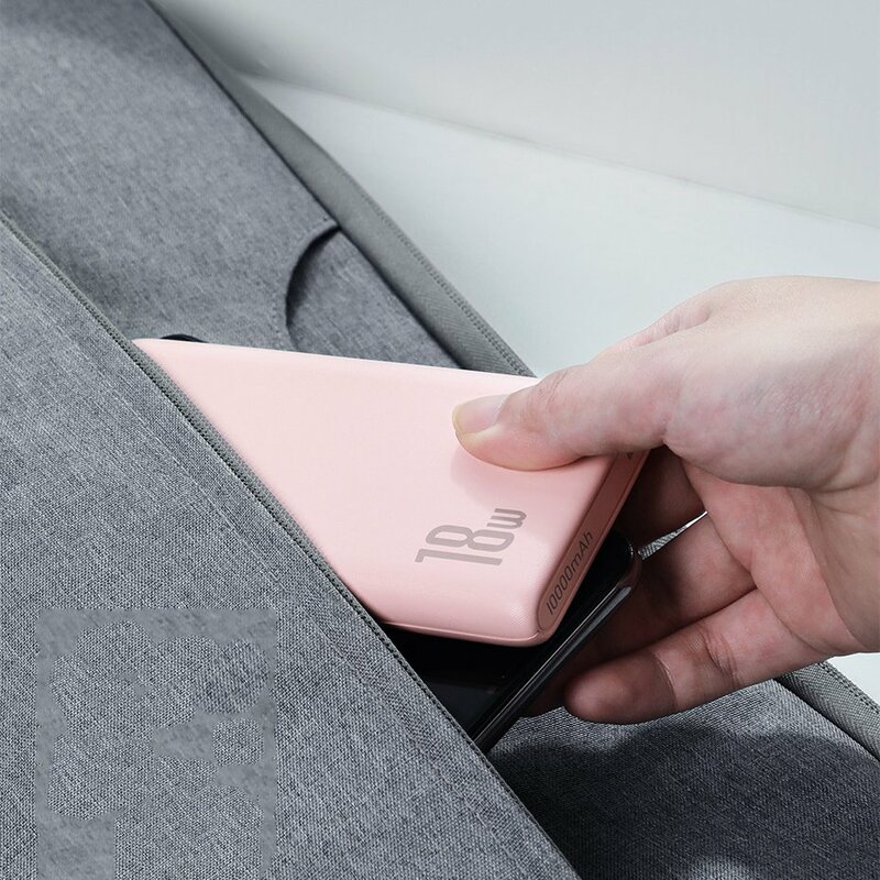 Acumulator Extern 10000 mAh Baseus Bipow Cu Incarcare Rapida 18W - PPDML-02 - Alb