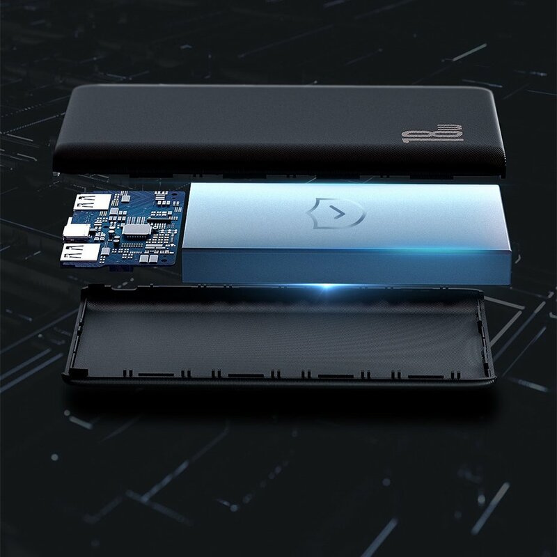 Acumulator Extern 10000 mAh Baseus Bipow Cu Incarcare Rapida 18W - PPDML-02 - Alb