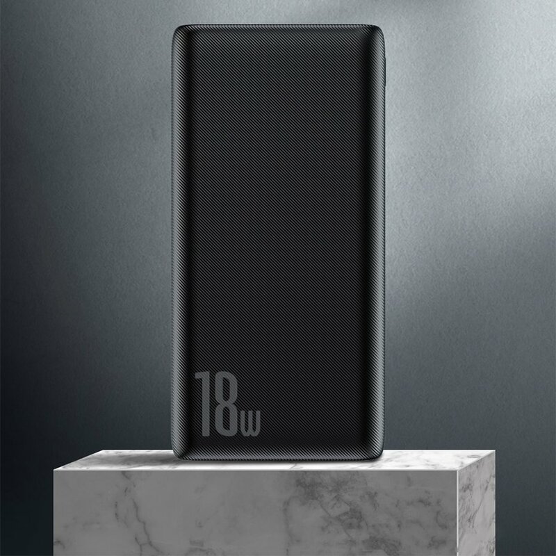 Acumulator Extern 10000 mAh Baseus Bipow Cu Incarcare Rapida 18W - PPDML-01 - Negru