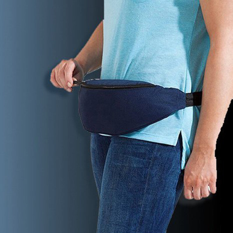 Borseta Sport Alergare Drumetii Alpinism Universala Cu 2 Buzunare - Albastru