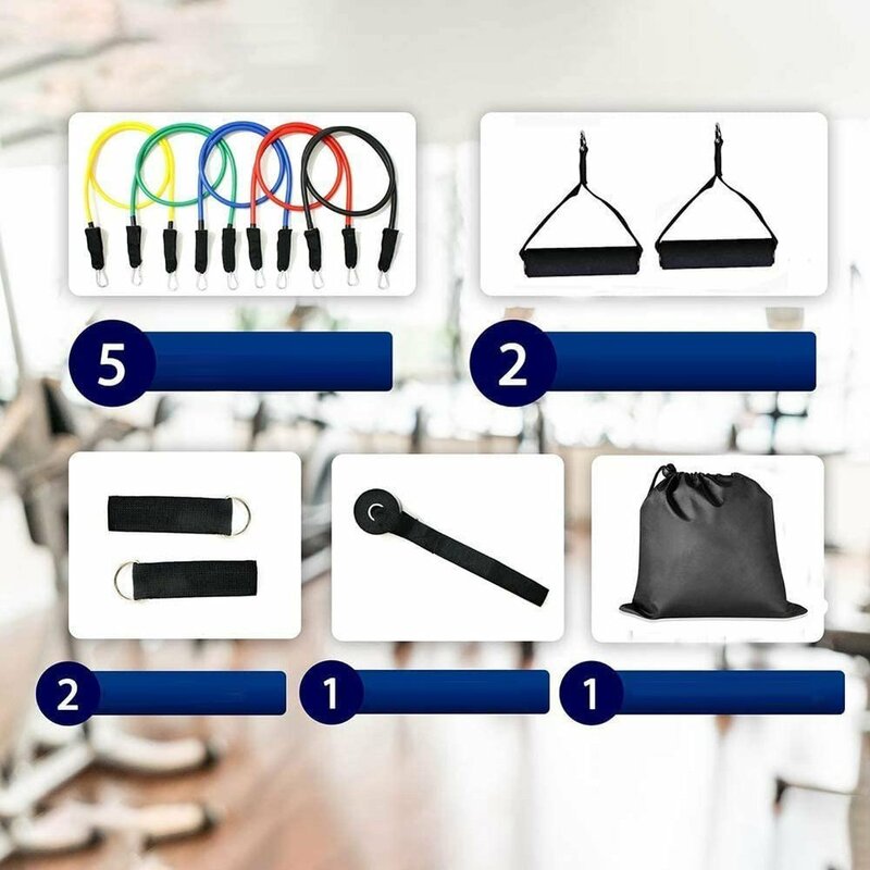 Set Antrenament Wozinsky 11 Piese Cu Benzi De Rezistenta Pentru Exercitii Multiple