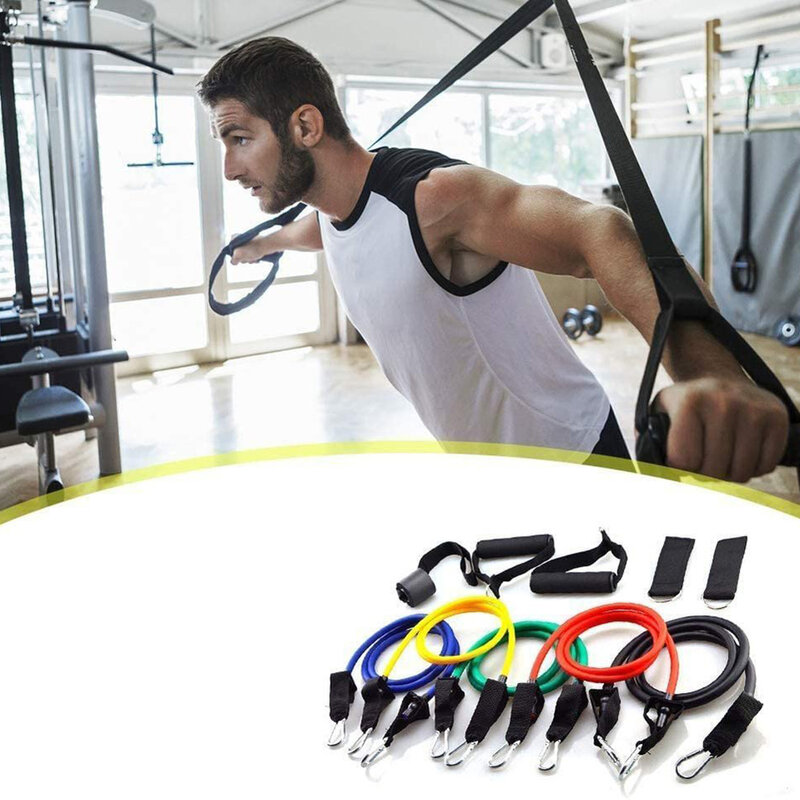 Set Antrenament Wozinsky 11 Piese Cu Benzi De Rezistenta Pentru Exercitii Multiple