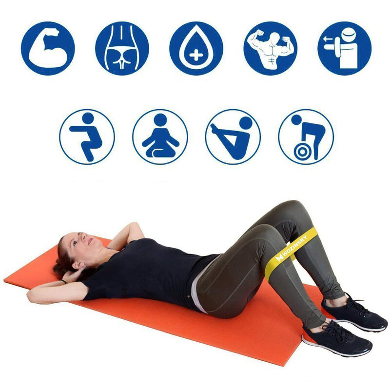 Set Antrenament Wozinsky 5 Benzi De Rezistenta Pentru Exercitii Multiple