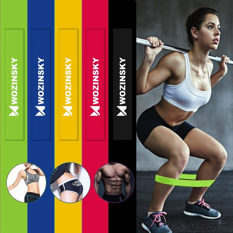 Set Antrenament Wozinsky 5 Benzi De Rezistenta Pentru Exercitii Multiple