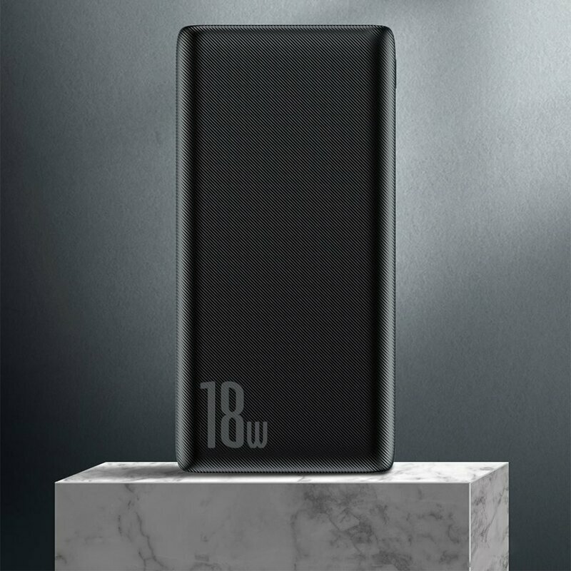 Acumulator Extern 10000 mAh Baseus Bipow Cu Incarcare Rapida 18W - PPDML-04 - Roz