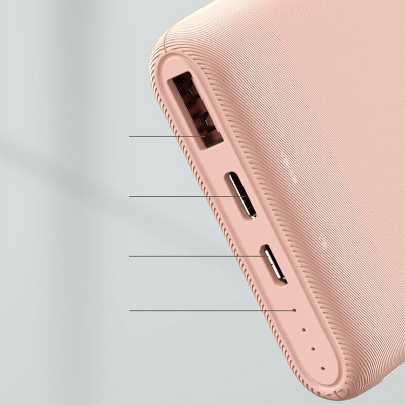 Acumulator Extern 10000 mAh Baseus Bipow Cu Incarcare Rapida 18W - PPDML-04 - Roz