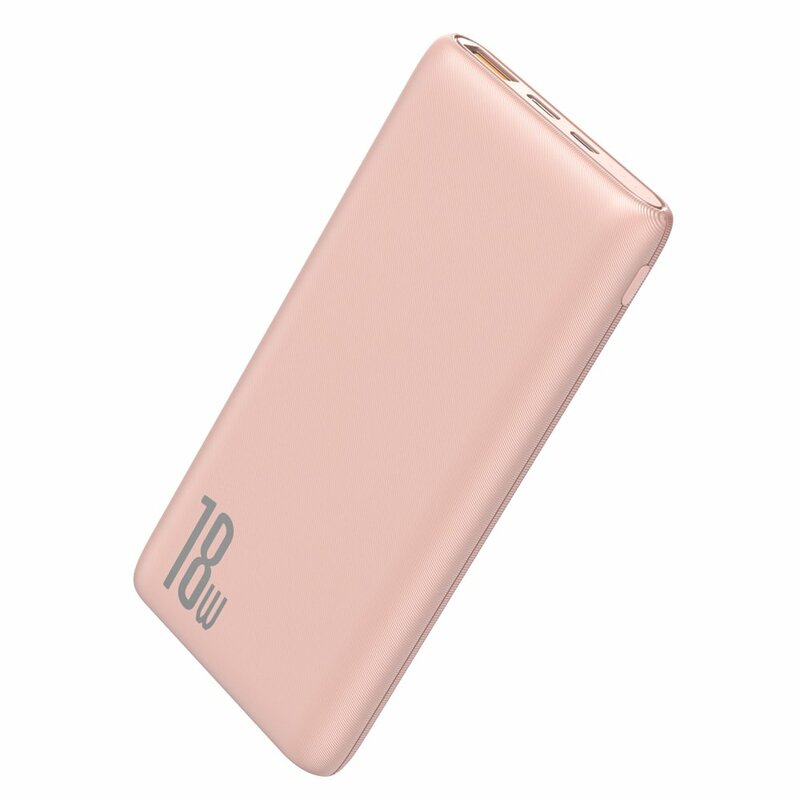 Acumulator Extern 10000 mAh Baseus Bipow Cu Incarcare Rapida 18W - PPDML-04 - Roz