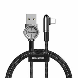 Cablu De Date / Incarcare Baseus USB To Lightning Tip Cot 2.4A 1m - CALCJ-A01 - Negru