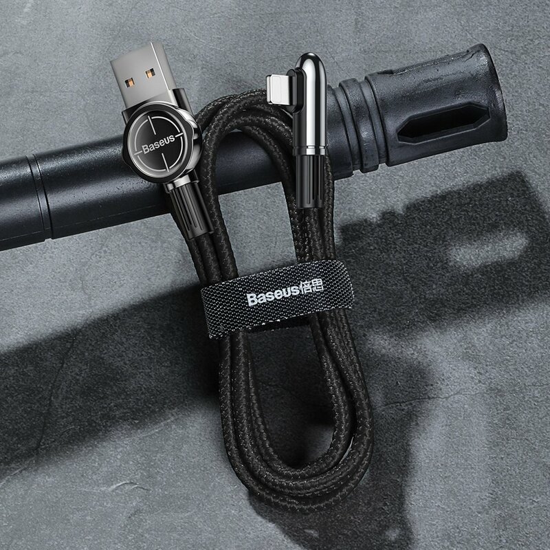 Cablu De Date / Incarcare Baseus USB To Lightning Tip Cot 2.4A 1m - CALCJ-A01 - Negru