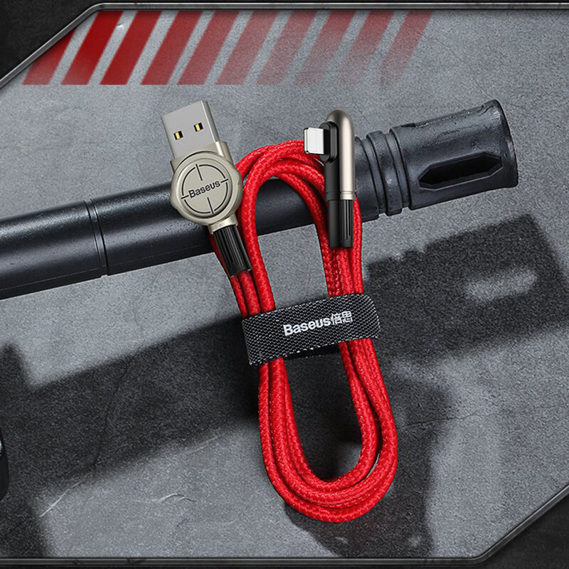 Cablu De Date / Incarcare Baseus USB To Lightning Tip Cot 2.4A 1m - CALCJ-A01 - Negru