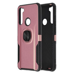 Husa Xiaomi Redmi Note 8T Hybrid Cu Inel Suport Stand Magnetic - Roz