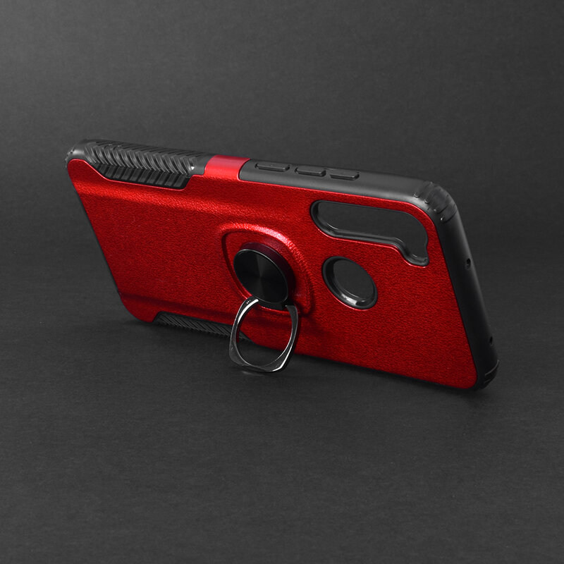 Husa Xiaomi Redmi Note 8T Hybrid Cu Inel Suport Stand Magnetic - Rosu