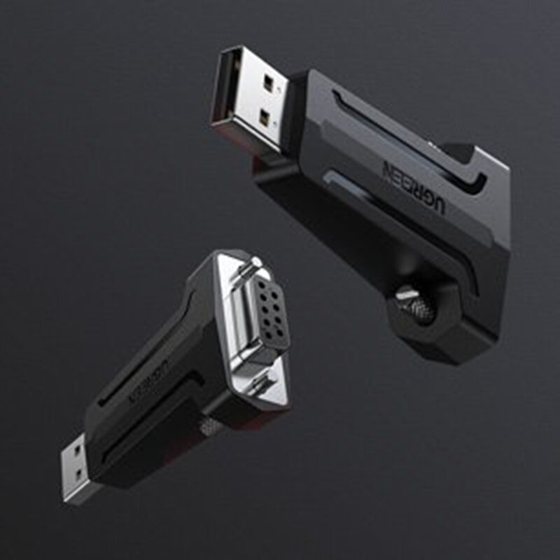 Adaptor Ugreen, convertor USB La Interfata DB9 RS-232 9 pini, negru, 80111 