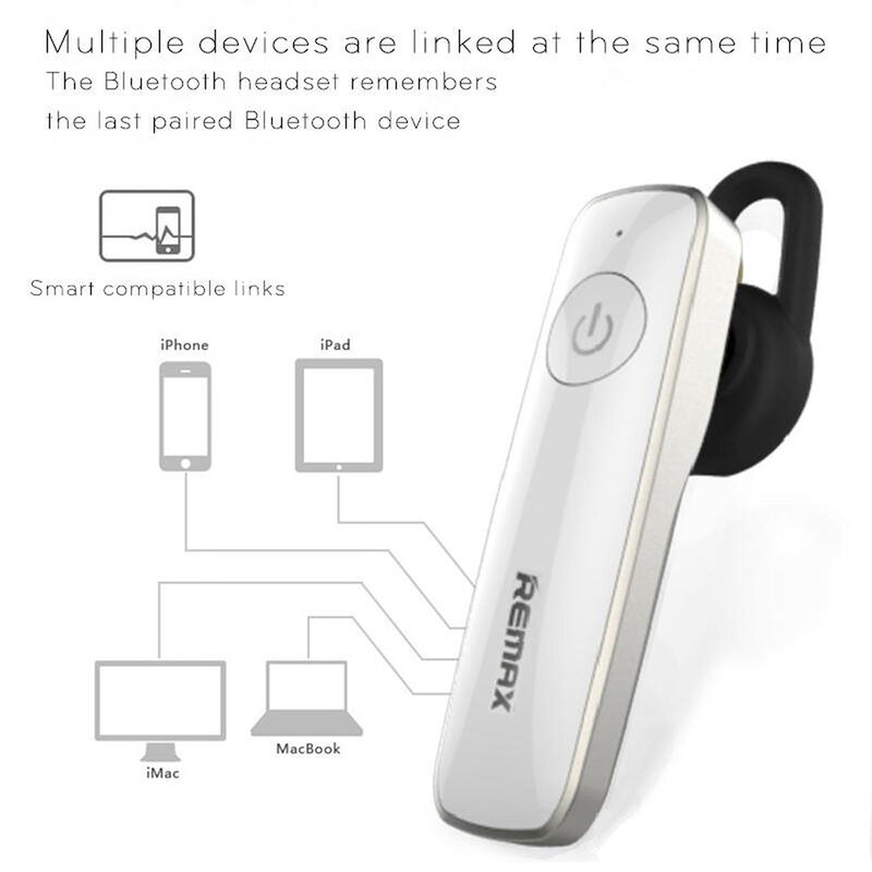 Casca Bluetooth Universala Wireless Remax RB-T8 Cu Microfon - Auriu