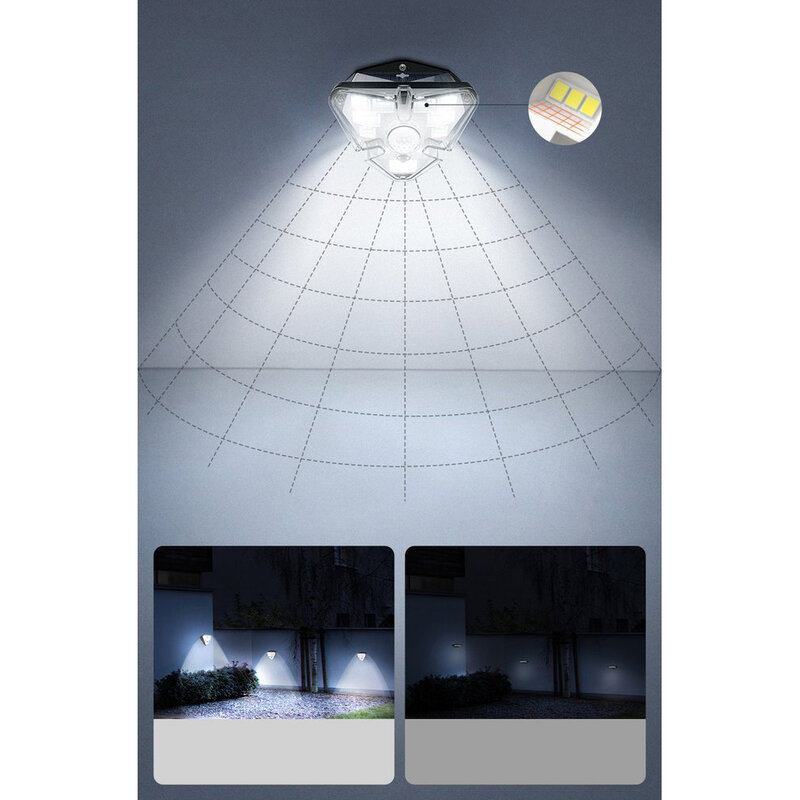 [Pachet 4x] Lampa Solara LED Baseus De Perete Cu Senzor De Miscare - DGNEN-B01 - Negru