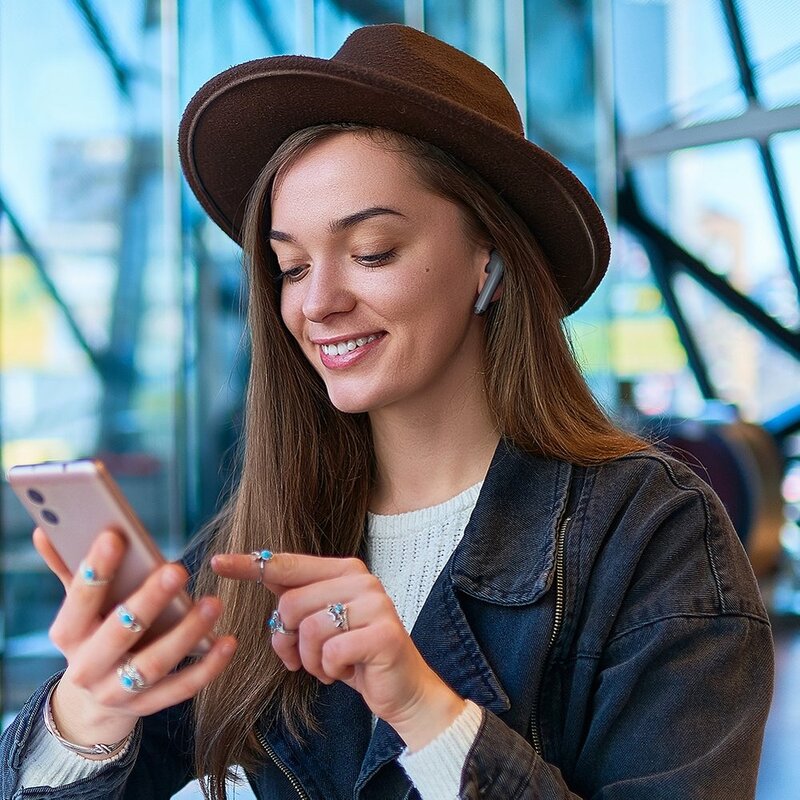 Casti In-Ear Uiisii TWS808 Wireless Cu Bluetooth Si Statie De Incarcare - Negru