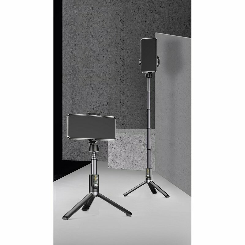 Suport Selfie Stick Remax RL-EP03 Mini-Tripod Bluetooth Cu Telecomanda - Alb