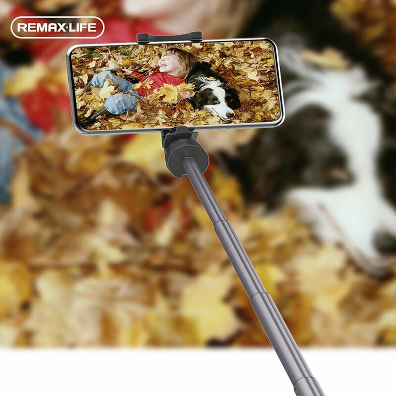 Suport Selfie Stick Remax RL-EP03 Mini-Tripod Bluetooth Cu Telecomanda - Alb