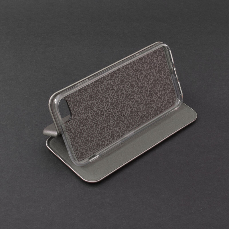 Husa iPhone 7 Flip Magnet Book Type - Grey