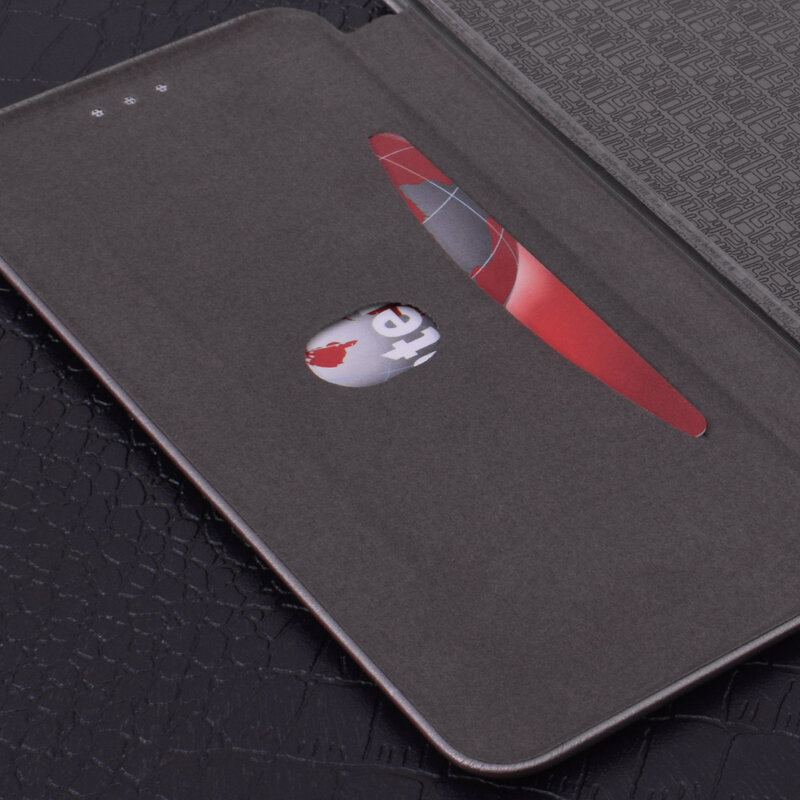 Husa iPhone 7 Flip Magnet Book Type - Grey