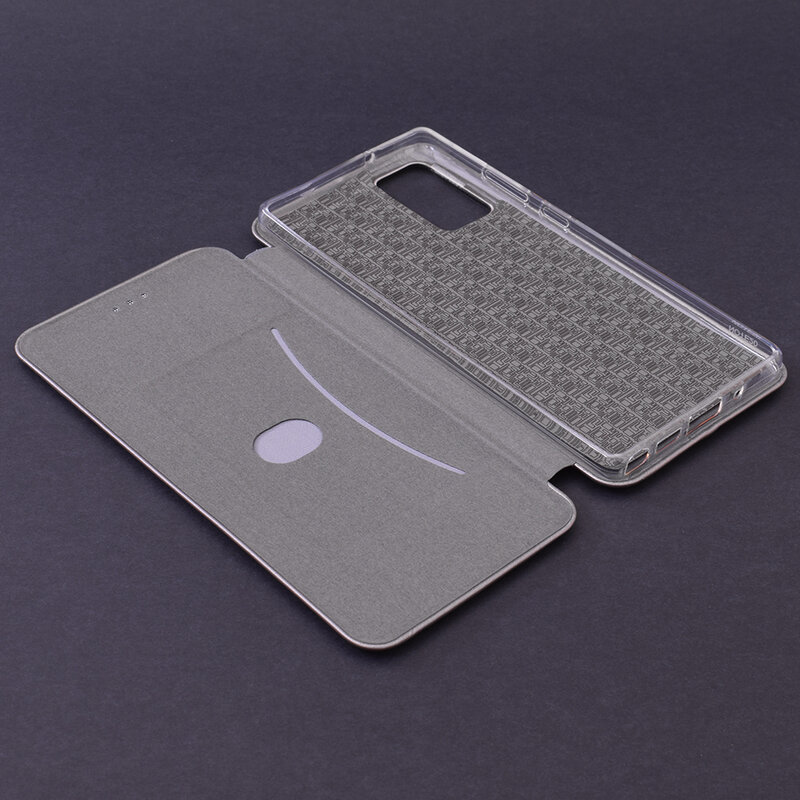 Husa Samsung Galaxy Note 20 5G Flip Magnet Book Type - Grey