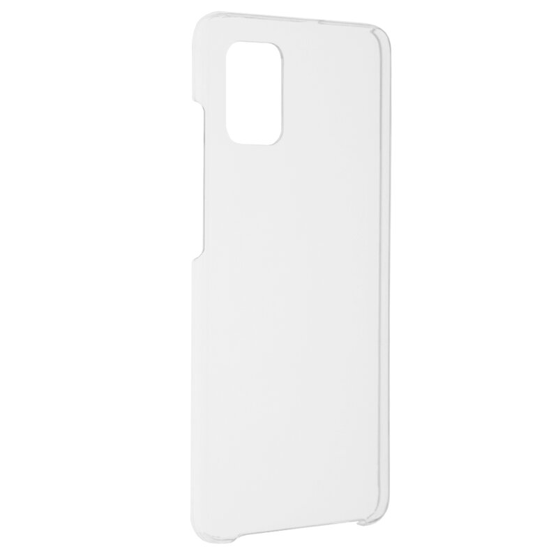 Husa Samsung Galaxy A51 FullCover 360 - Transparent Cu Margine Rosie