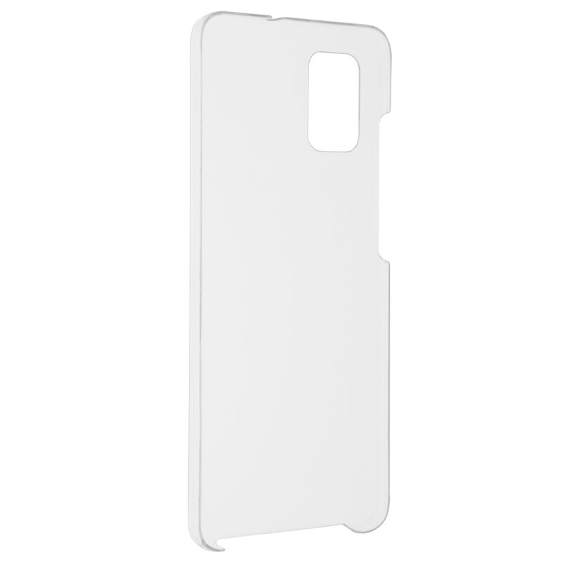 Husa Samsung Galaxy A51 FullCover 360 - Transparent Cu Margine Rosie