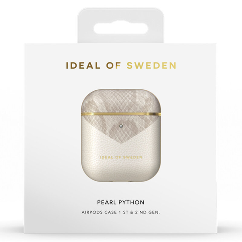 Husa Apple Airpods iDeal of Sweden Din Piele Sintetica Premium - Desert Python